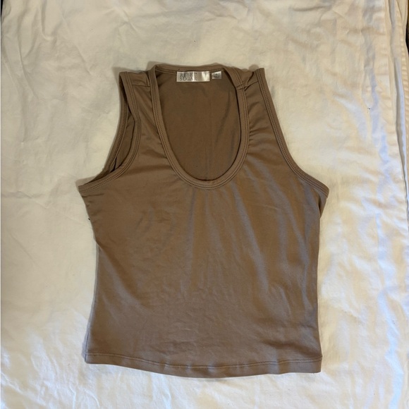 Soft brown crop top. Size small. - Picture 1 of 2